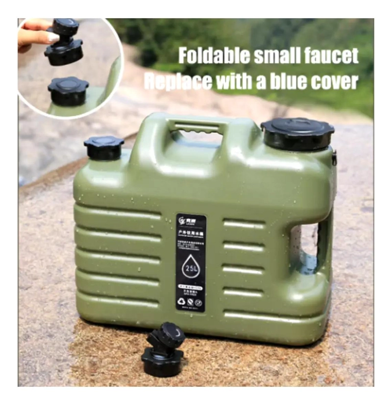CUBO CONTENEDOR PORTATIL PARA AGUA CAMPING CON CAPACIDAD DE 25 LITROS - 2
