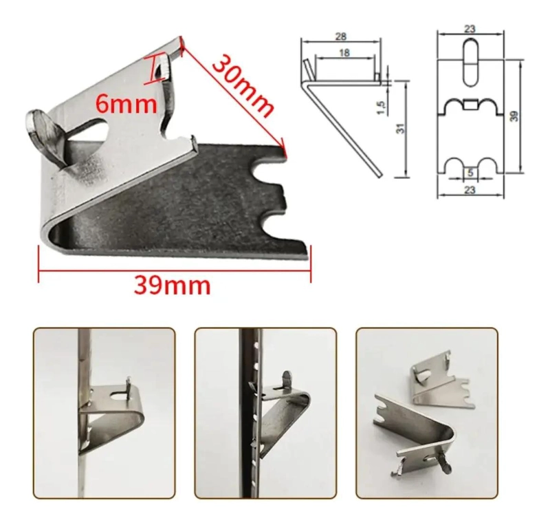 SET DE 12 GANCHOS DE ACERO INOXIDABLE PARA FRIGORIFICO RESISTENTES Y DURADEROS - 2