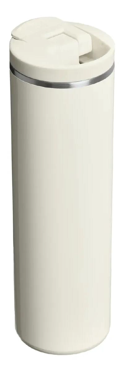 BOTELLA TE RMICA CON TAPA ABATIBLE Y CAPACIDAD DE 591 ML COLOR CREMA - 1