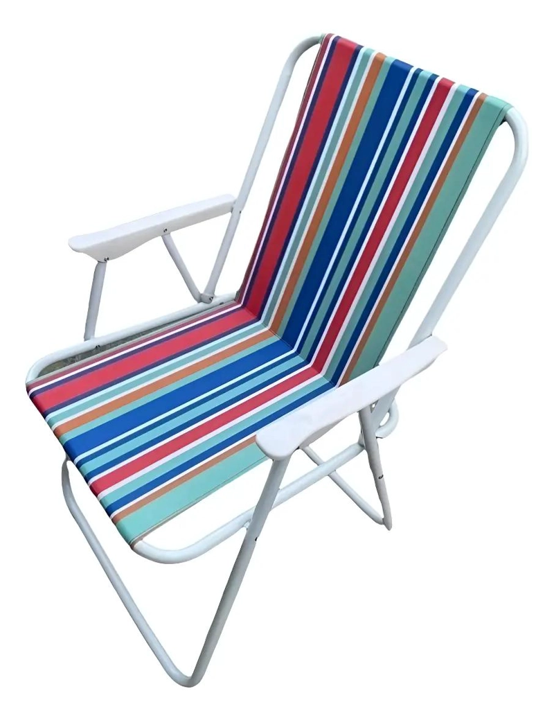 SILLA PLEGABLE PORTATIL PARA PLAYA Y CAMPING CON ESTRUCTURA RESISTENTE - 1