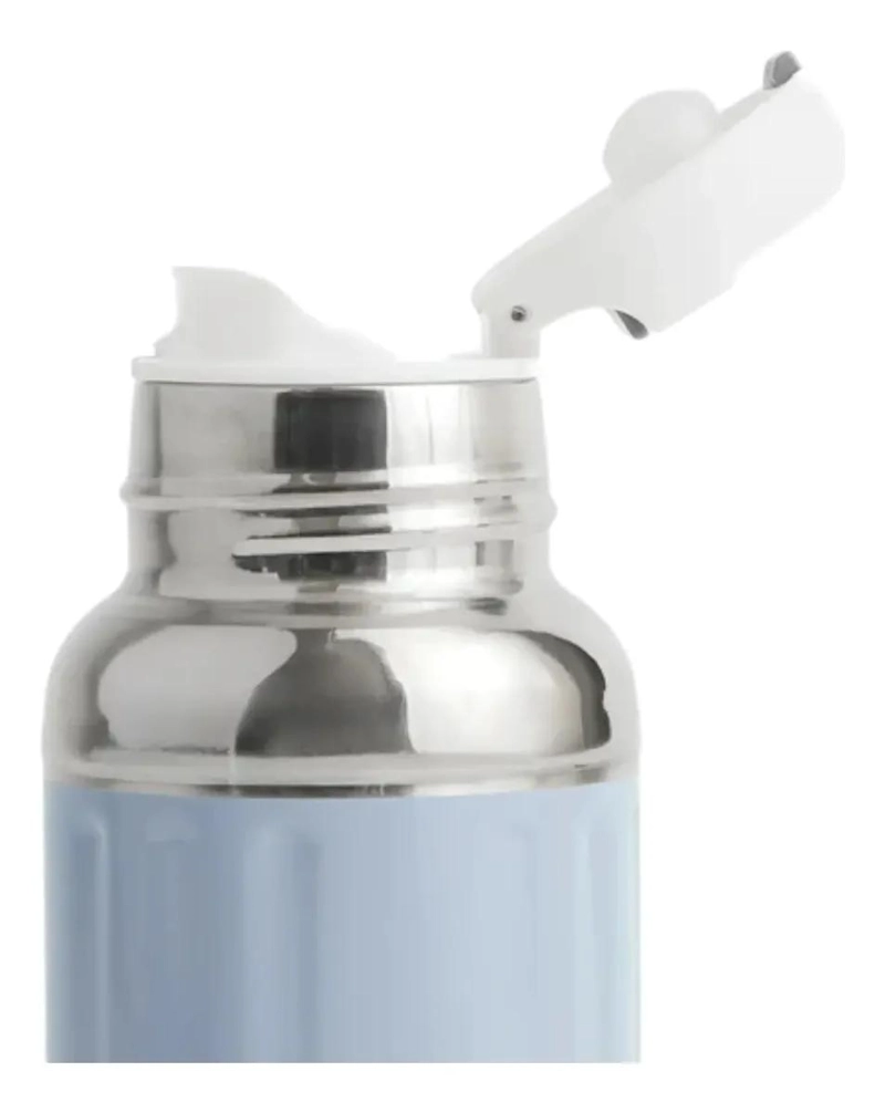 TERMO PORTATIL PARA BEBIDAS DE 350 ML COLOR CELESTE - 2