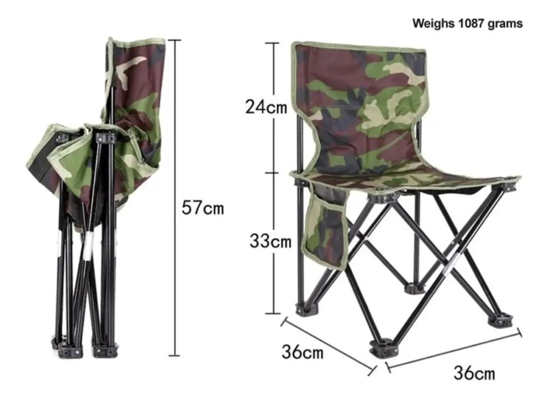 SILLA PLEGABLE RESISTENTE PARA CAMPING Y ACTIVIDADES AL AIRE LIBRE - 2