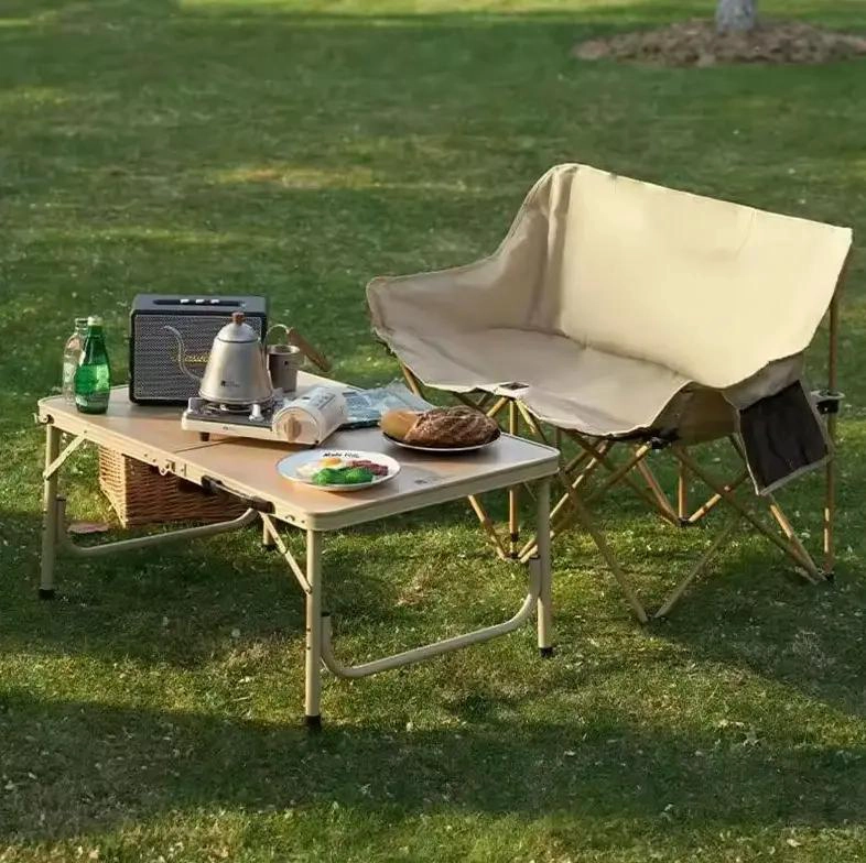 SILLA DE CAMPING PLEGABLE DOBLE PARA EXTERIORES Y ACTIVIDADES - 5