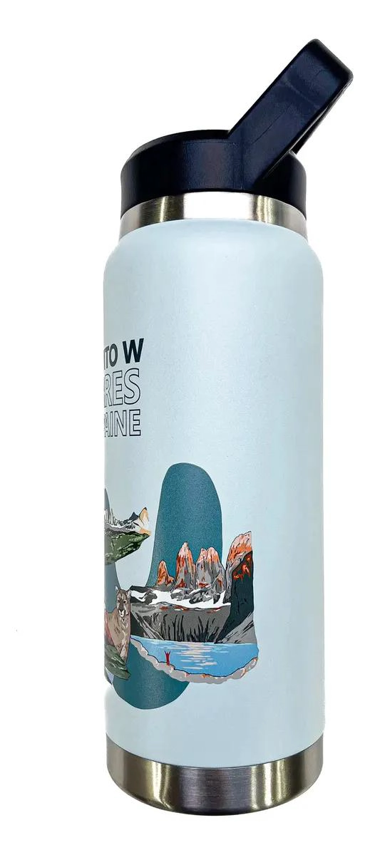 BOTELLA DE ACERO INOXIDABLE DOBLE PARED 750 ML CON DISEÑO DE CIRCUITOS - 3