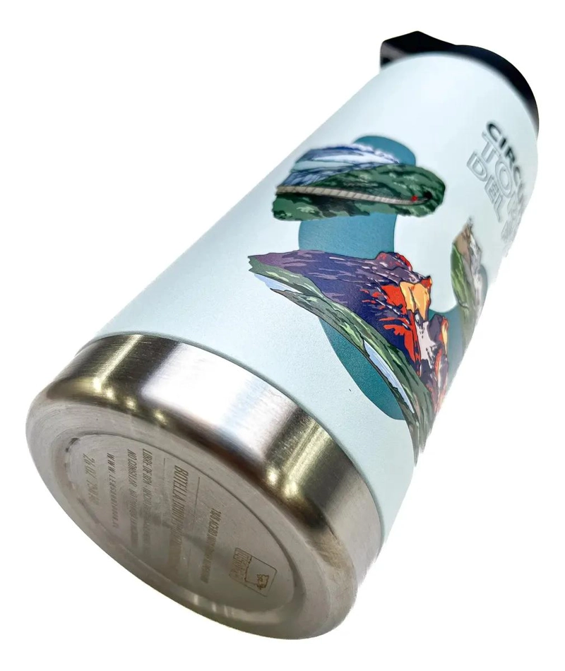 BOTELLA DE ACERO INOXIDABLE DOBLE PARED 750 ML CON DISEÑO DE CIRCUITOS - 5