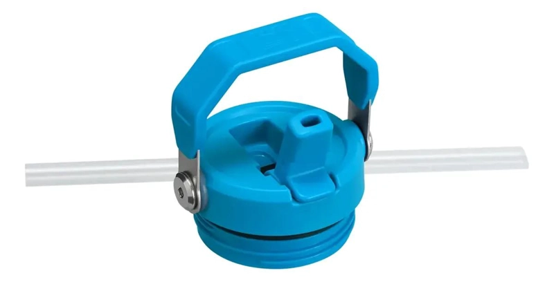 BOTELLA TE RMICA CON PAJILLA FLIP STRAW DE 710 ML COLOR AZUL - 2