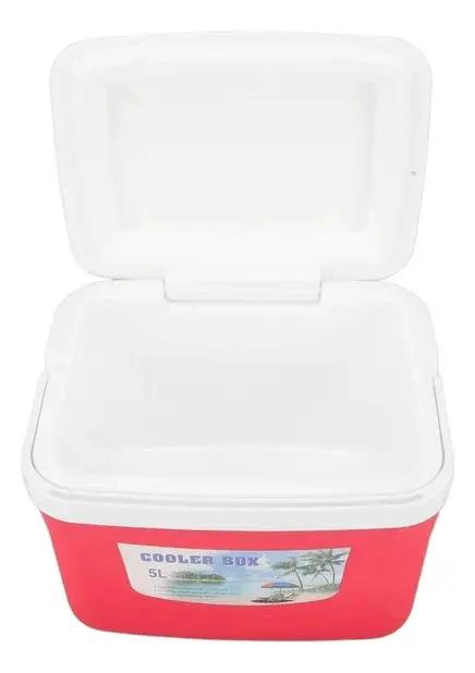 SET DE 5 COOLERS PORTATILES PARA BEBIDAS Y ALIMENTOS EN COLORES AZUL Y ROJO - 4