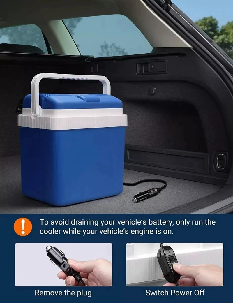 REFRIGERADOR PORTATIL TERMOELE CTRICO PARA COCHE 12V CON CAPACIDAD 2 LITROS - 5