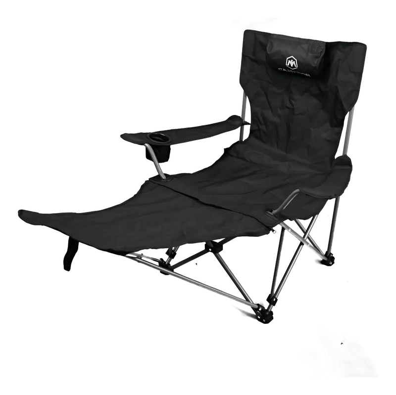 SILLA DE CAMPING COMPACTA PORTATIL CON REPOSAPIE S PARA ACTIVIDADES AL AIRE LIBRE - 1