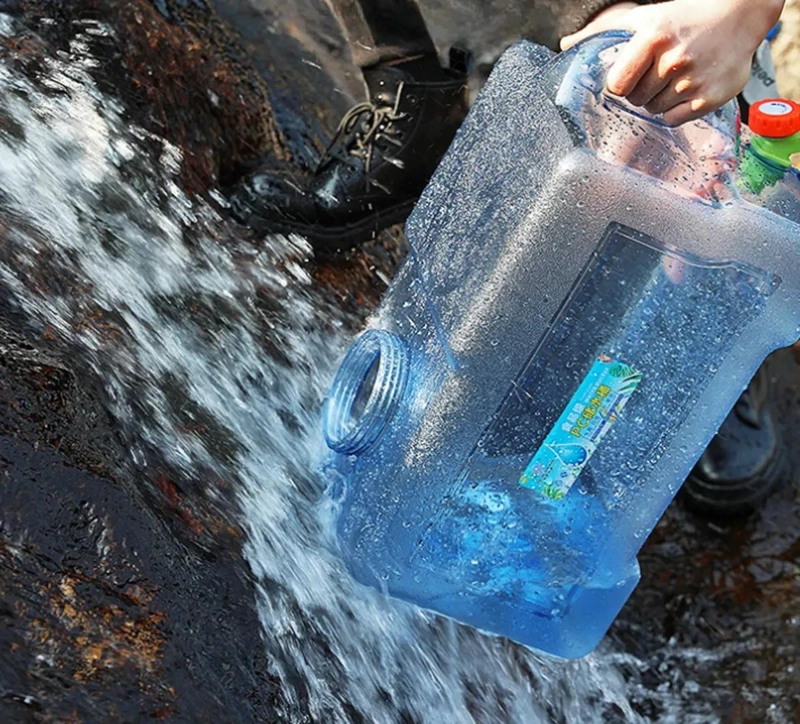BIDON PORTATIL TRANSPARENTE PARA AGUA DE 18 LITROS IDEAL PARA CAMPING - 4