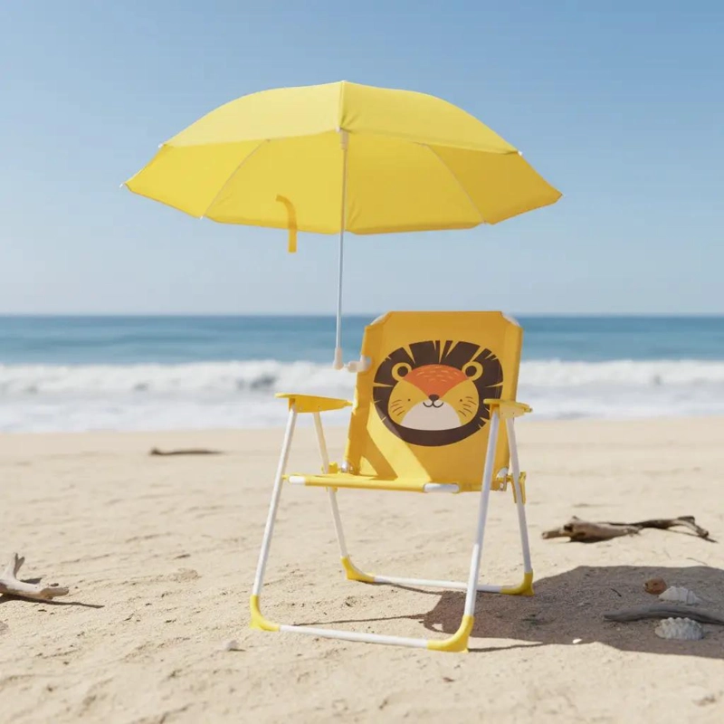 SILLA PLEGABLE CON QUITASOL PARA NIÑOS IDEAL PARA CAMPING Y PLAYA - 1