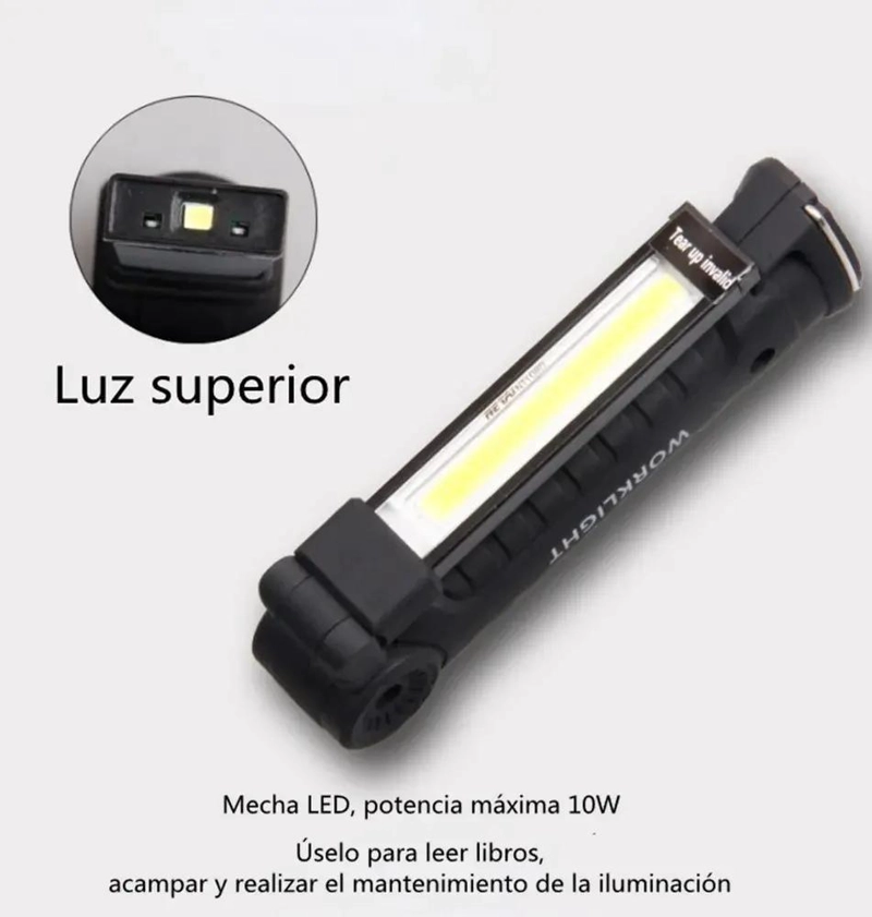 PACK DE 2 LINTERNAS PORTATILES CON 5 MODOS DE ILUMINACION PARA TRABAJO - 3