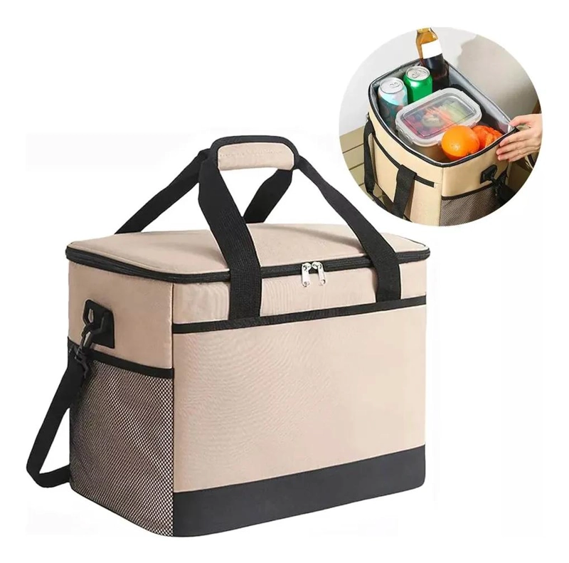 BOLSO COOLER PLEGABLE IMPERMEABLE PORTATIL PARA CAMPING 30 LITROS - 1