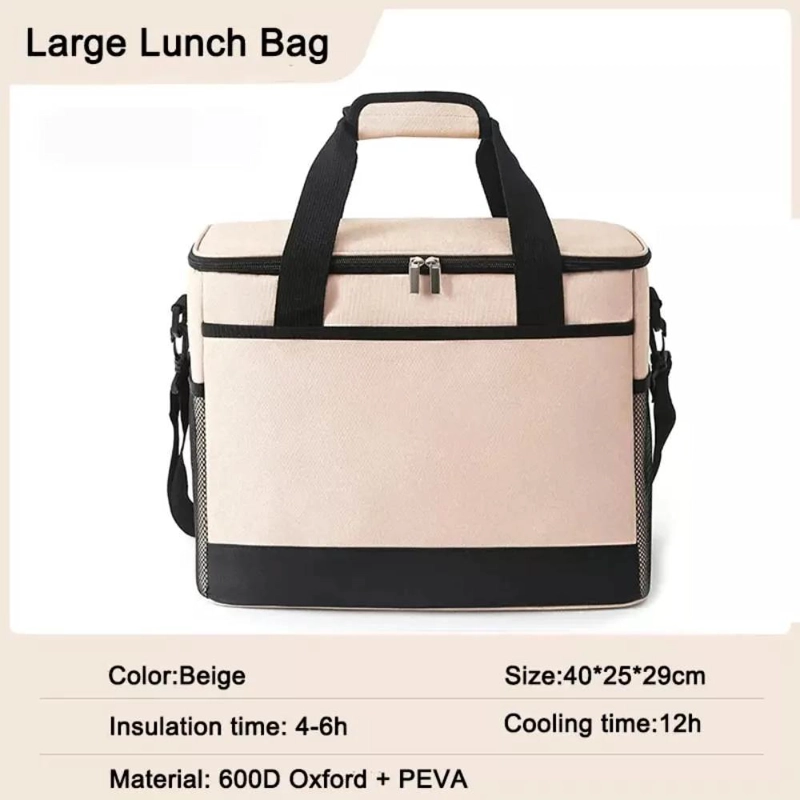 BOLSO COOLER PLEGABLE IMPERMEABLE PORTATIL PARA CAMPING 30 LITROS - 3