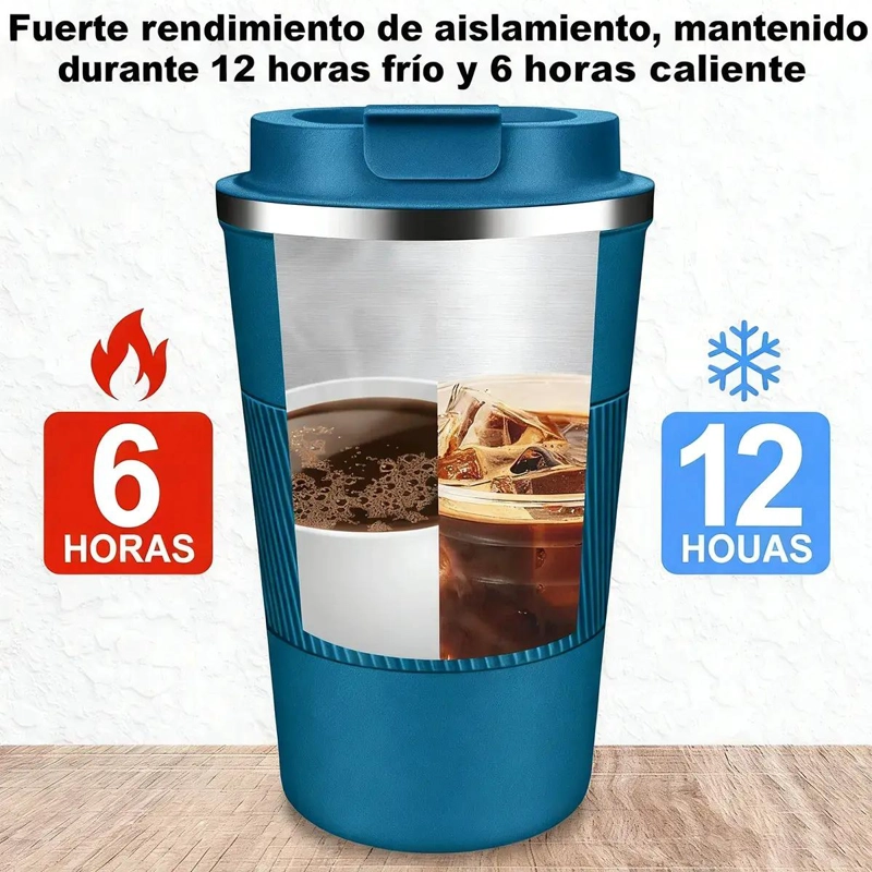 TAZA DE CAFE  AISLADA DE ACERO INOXIDABLE CON CAPACIDAD DE 510 ML - 3