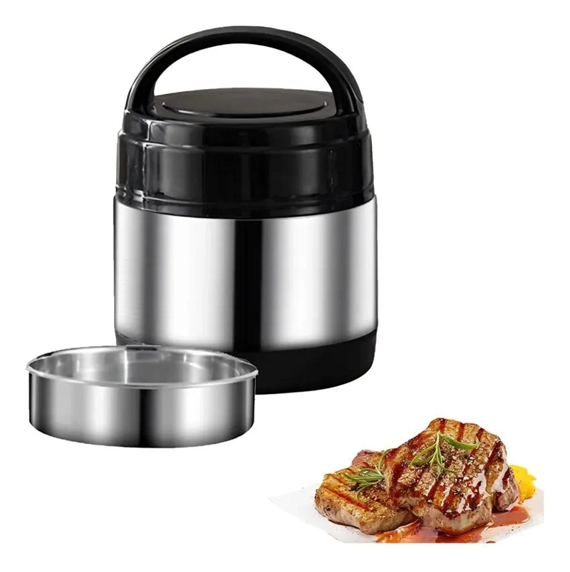 TERMO PARA COMIDA CON CAPACIDAD DE 1200 ML COLOR NEGRO - 1