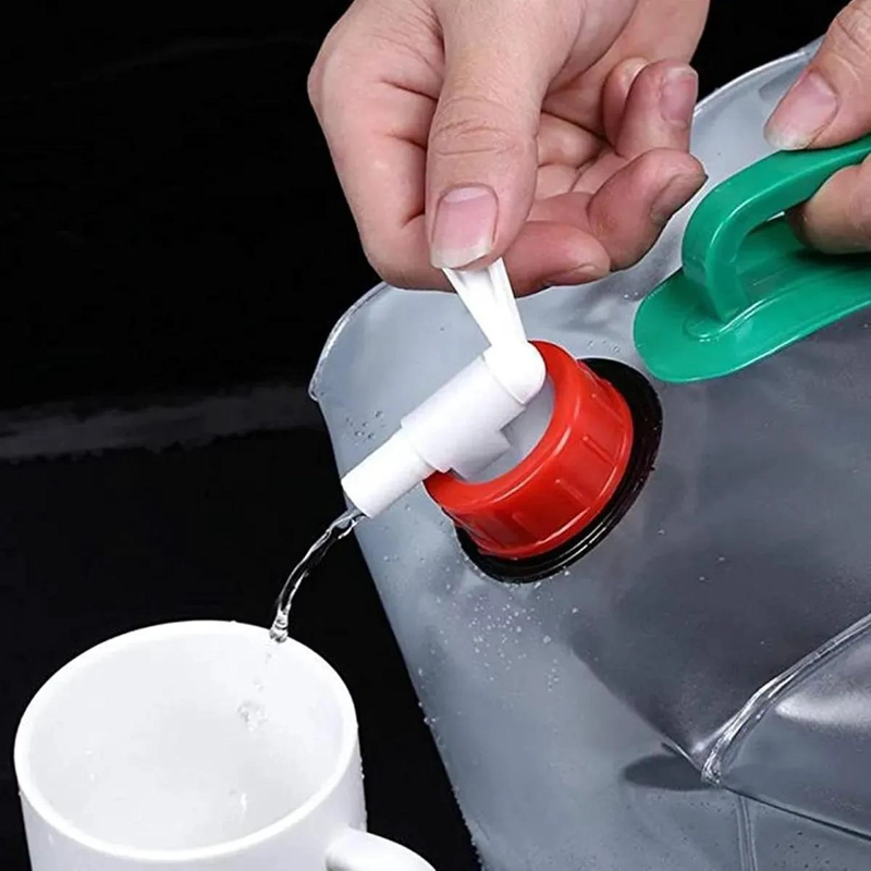 CONTENEDOR DE AGUA PLEGABLE PORTATIL DE 20 LITROS PARA CAMPING - 3