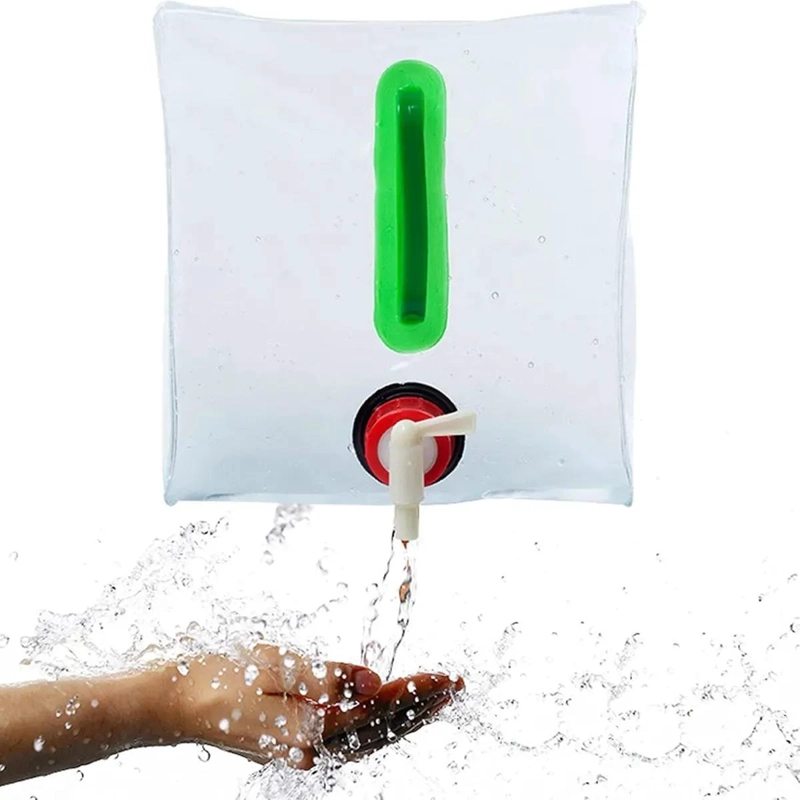 CONTENEDOR DE AGUA PLEGABLE PORTATIL DE 20 LITROS PARA CAMPING - 4