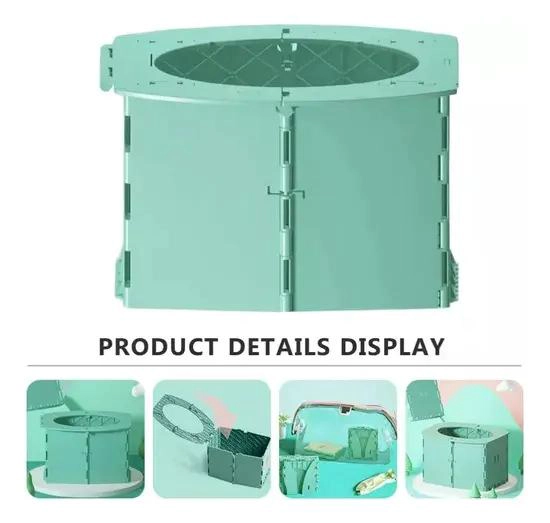 BAÑO PORTATIL PLEGABLE PARA CAMPING CON BOLSAS PARA NIÑOS Y VIAJE - 2