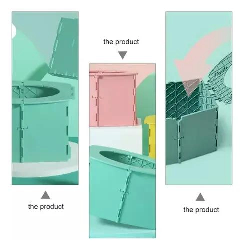 BAÑO PORTATIL PLEGABLE PARA CAMPING CON BOLSAS PARA NIÑOS Y VIAJE - 3