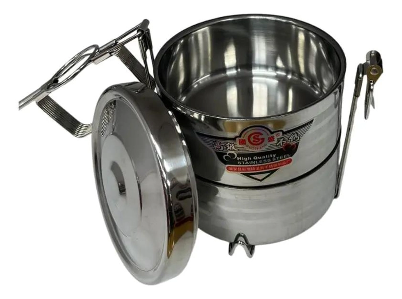 TERMO PARA COMIDA DE ACERO INOXIDABLE CON DOBLE COMPARTIMENTO - 1