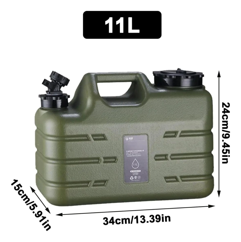 CUBO CONTENEDOR PORTATIL PARA AGUA DE CAMPING CON CAPACIDAD DE 11 LITROS - 5
