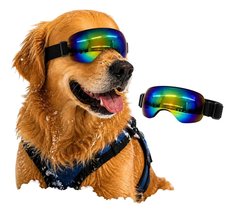 LENTES PROTECTORES PARA PERROS CONTRA NIEVE, VIENTO Y RAYOS UV TORNASOL - 1