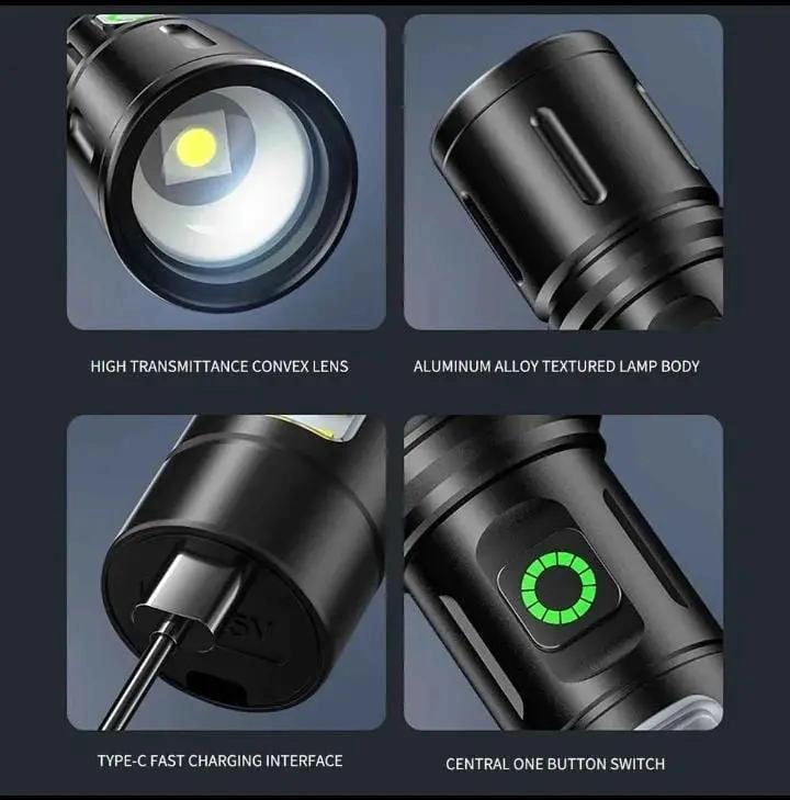 LINTERNA RECARGABLE PARA USO DOME STICO CON ALTA POTENCIA LUMINICA - 4