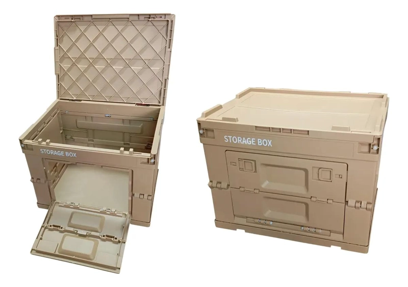 CAJA DE ALMACENAMIENTO PLEGABLE CON DISEÑO TACTICO Y DIMENSIONES 36X28X26 CM - 1