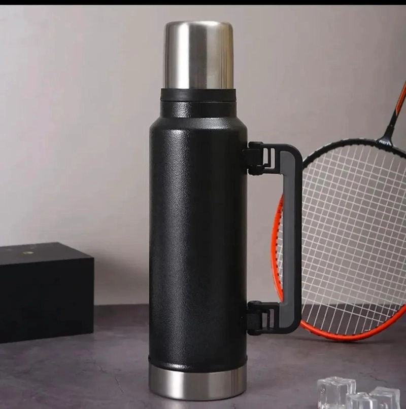 TERMO DE ACERO INOXIDABLE CON VASO TE RMICO PARA MATE - 1