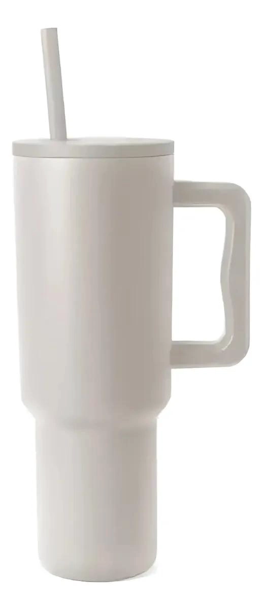 VASO TE RMICO DE 1180 ML CON BOMBILLA PARA BEBIDAS FRIAS Y CALIENTES - 1
