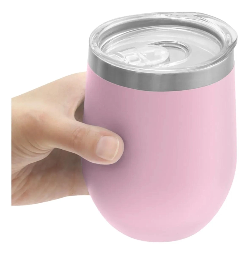 VASO TE RMICO DE ACERO INOXIDABLE DOBLE PARED 350 ML PARA BEBIDAS - 2