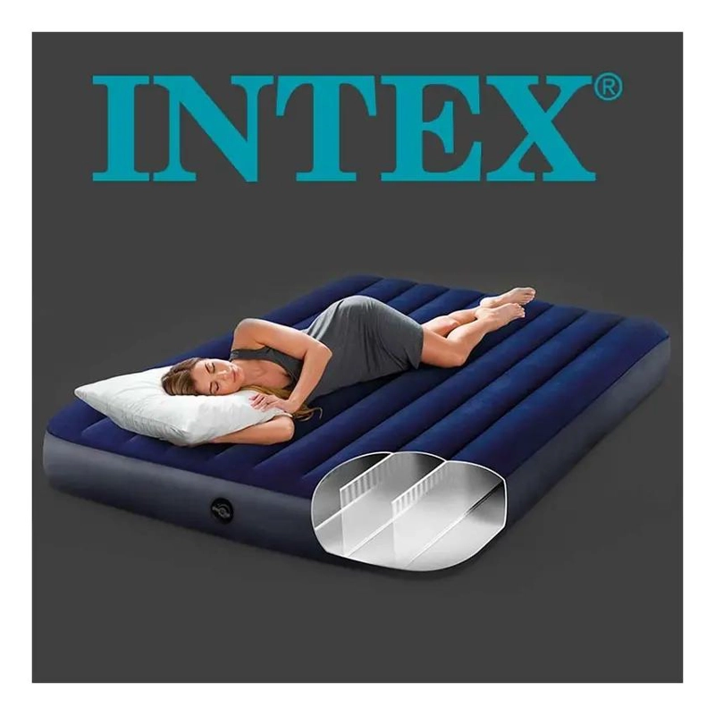 COLCHON INFLABLE PARA DOS PERSONAS CON MEDIDAS 152X203X25 CM - 4