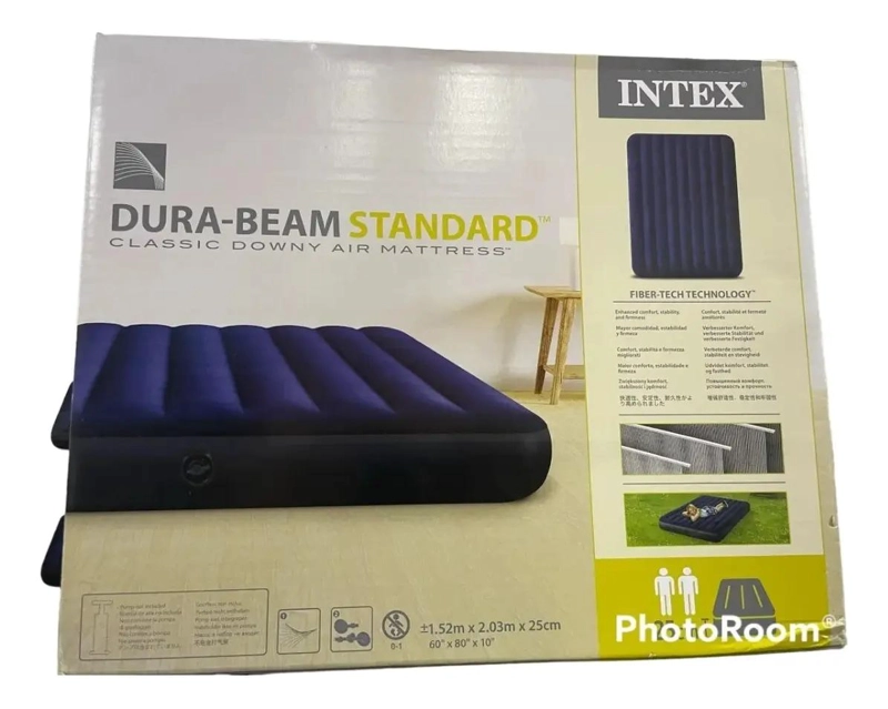 COLCHON INFLABLE PARA DOS PERSONAS CON DISEÑO GRANDE Y RESISTENTE - 2