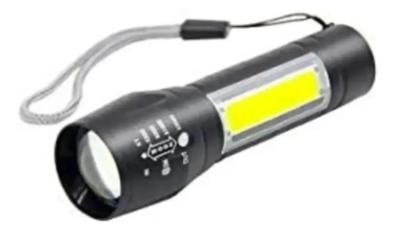 GENÉRICO LINTERNA RECARGABLE USB RESISTENTE AL AGUA CON FUNCION ZOOM AJUSTABLE