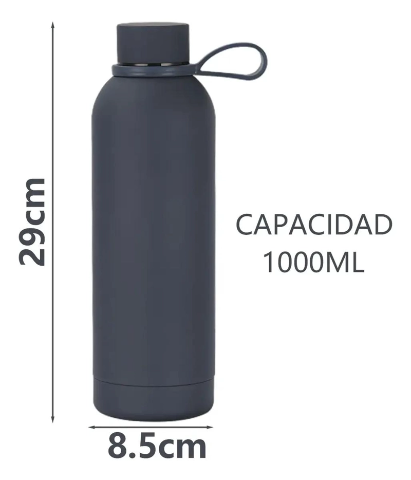 BOTELLA TE RMICA DE ACERO INOXIDABLE PARA AGUA 1000 ML - 3
