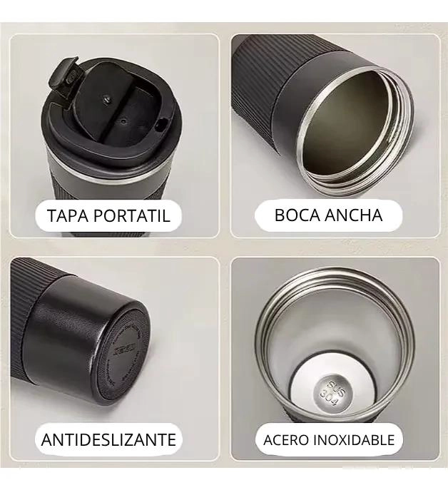 VASO TE RMICO PARA CAFE  DE 380ML CON SELLADO HERME TICO - 4