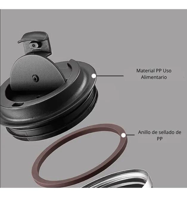 VASO TE RMICO PARA CAFE  DE 380ML CON SELLADO HERME TICO - 5