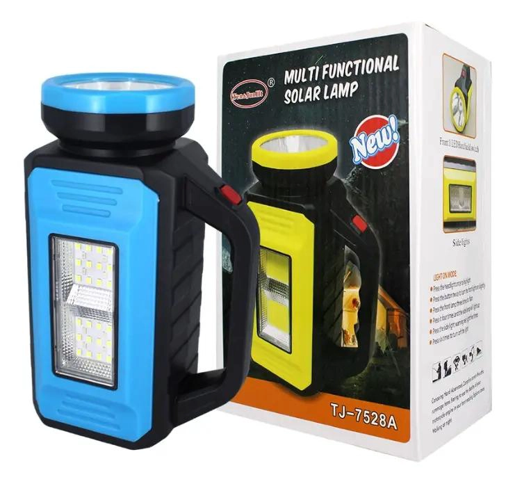 GENÉRICO LINTERNA MULTIFUNCIONAL CON CARGA SOLAR Y FUNCIONES 3 EN 1