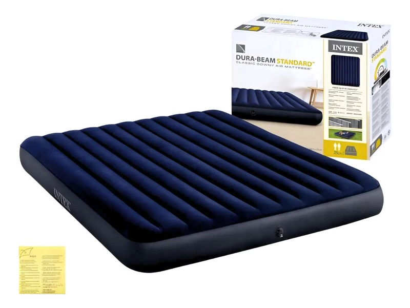 COLCHON INFLABLE PARA DOS PERSONAS CON DIMENSIONES 152X203X25 CM - 1