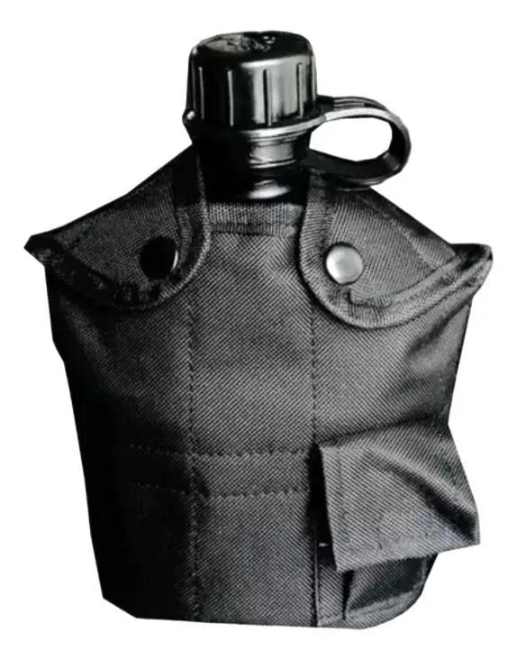 CANTIMPLORA TACTICA CON RECIPIENTE METALICO Y FUNDA PROTECTORA RESISTENTE - 1