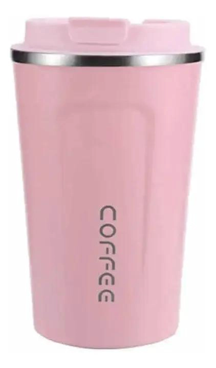 VASO TE RMICO PORTATIL DE ACERO INOXIDABLE CON DOBLE CAPA AISLANTE PARA CAFE - 2