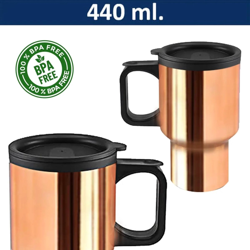 MUG TE RMICO CON RECUBRIMIENTO METALICO PARA BEBIDAS CALIENTES Y FRIAS - 3