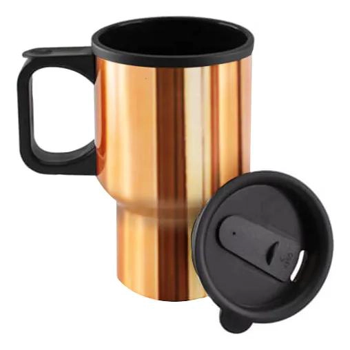 MUG TE RMICO CON RECUBRIMIENTO METALICO PARA BEBIDAS CALIENTES Y FRIAS - 4