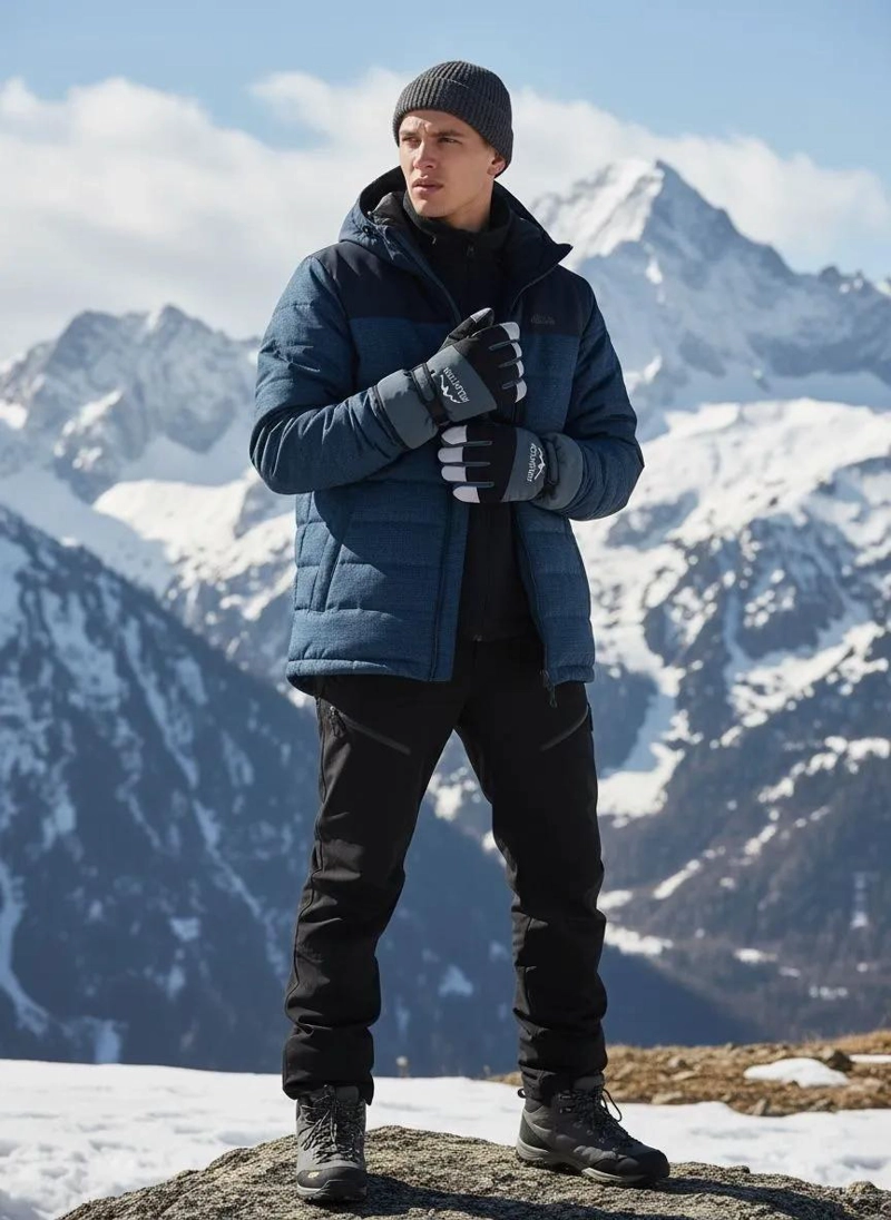 GUANTES TE RMICOS IMPERMEABLES PARA HOMBRE USO EN NIEVE Y MOTO - 1