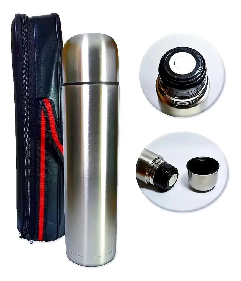 TERMO DE ACERO INOXIDABLE DOBLE CAPA PARA FRIO Y CALOR 500 ML - 1