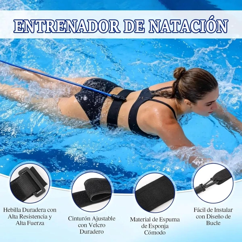 KIT DE NATACION CON ARNE S PARA ENTRENAMIENTO EN PISCINA - 2