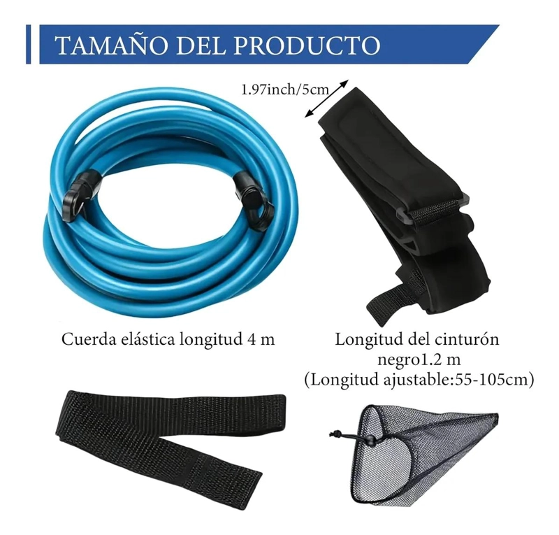 KIT DE NATACION CON ARNE S PARA ENTRENAMIENTO EN PISCINA - 3
