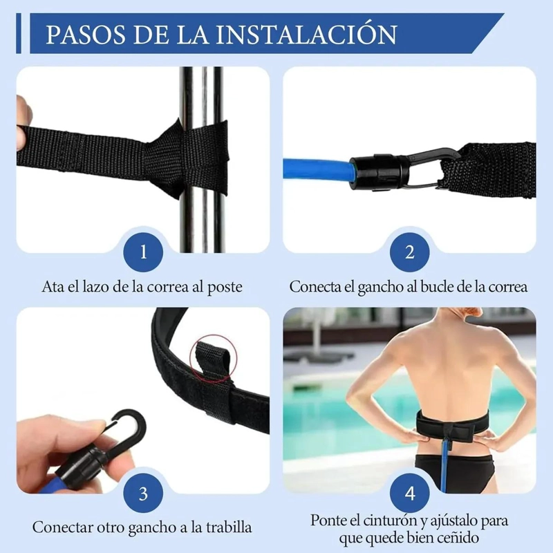 KIT DE NATACION CON ARNE S PARA ENTRENAMIENTO EN PISCINA - 5