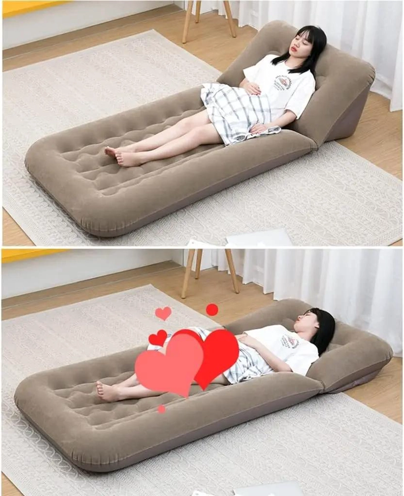 COLCHON INFLABLE AJUSTABLE PARA ACAMPAR Y USO AL AIRE LIBRE CON INFLADOR - 4
